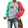 thumbnail image 1 of MOUSYA Christmas Coffee Sweatshirt Women Merry Christmas Shirt Ice Cream Graphic Pullover Holiday Casual Novelty Tops, 1 of 6