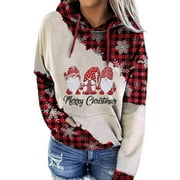 MOUSYA Christmas Sweatshirt Women Christmas Believe Tree Shirt Xmas Vacation Graphic Casual Long Sleeve Pullover Tops Blouse