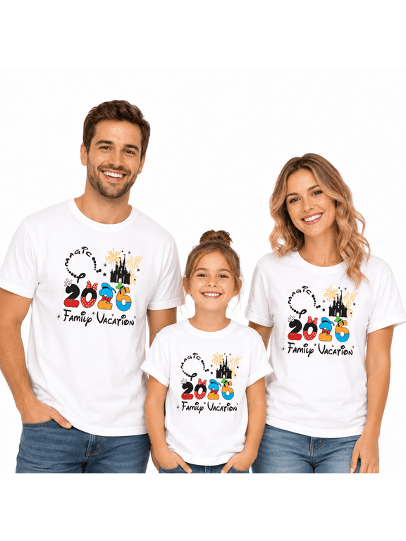 2026 Family Vacation Matching T-Shirts – Cruise Trip Summer Travel Tops for Family Reunion Beach Holiday for Kids