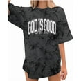 thumbnail image 1 of MOUSYA God Is Good Shirt Christian Shirts for Women Oversized Jesus Religious Gift Tops Bible Verse Inspirational Tee, 1 of 6