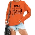thumbnail image 1 of MOUSYA It's Just A Bunch T-Shirt Women Halloween Sanderson Sisters Long Sleeve Crewneck Casual Pullover Tops, 1 of 9