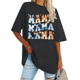 thumbnail image 1 of MOUSYA Oversized Mama Shirt Woman Mama Letter Print T-shirt Trendy Mama Shirts Mom Graphic Tees Loose Short Sleeve Tops, 1 of 9