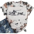thumbnail image 1 of MOUSYA Retro Rodeo Shirt Women Cowgirl Bleached T Shirt Western Cowboy Rodeo Outfit Country Music Tee Short Sleeve Top, 1 of 12