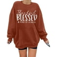 thumbnail image 1 of MOUSYA Thankful Blessed and Kind Of a Mess Sweatshirt Women Thanksgiving Pullover Blessed Sweatshirt Oversized Tops, 1 of 8