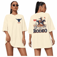 thumbnail image 1 of MOUSYA Women Cowgirl Casual Country Concert T-Shirts Vintage Cow Skull Graphic Tees Oversized Tops, 1 of 15