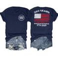 thumbnail image 1 of MOUSYA Women's 250 Anniversary USA Flag T-Shirt 4th of July 2026 Patriotic American Flag Graphic Tee, 1 of 16