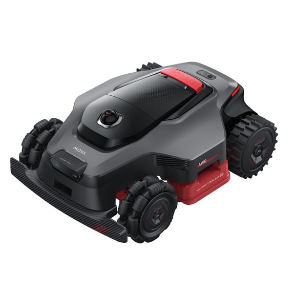 MOVA LiDAX Ultra 2000 AWD Robot Lawn Mower Wire Free RTK Free for up to 0.5 Acre Dual Maps, 360° 3D LiDAR & AI Dual Vision Mapping, Robotic Mower with 4G, for 80% Slopes, Cutting Height 1.2”–3.9“