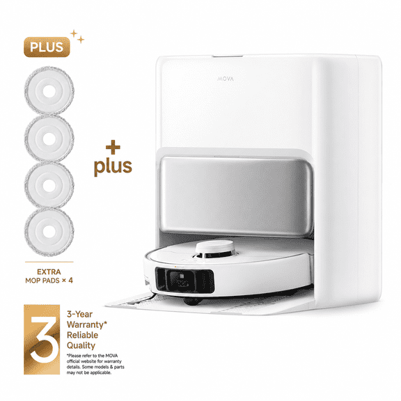 MOVA P50 Pro Ultra Robot Vacuum and Mop Combo-White