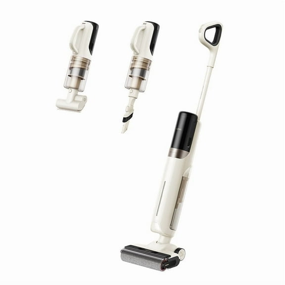 MOVA K30 Mix Wet Dry Vacuum, 4in1 Cordless for 180°Flat Dual Edge Reach,Hot Air Drying,18KPa