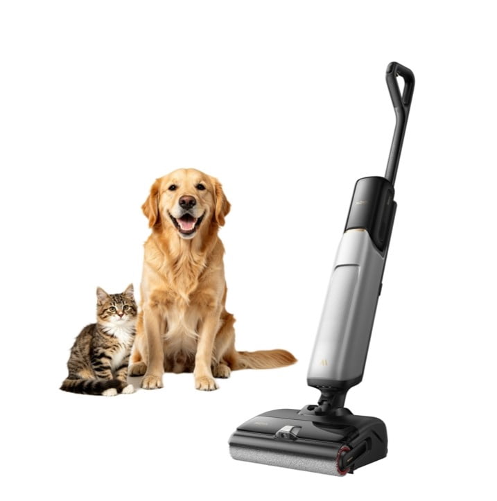 MOVA X4 Pro Wet Dry Vacuum, 20000Pa Suction with Zero Tangle, Hot Water Mopping for Sticky Messes,194℉ Hot Air Self Drying,