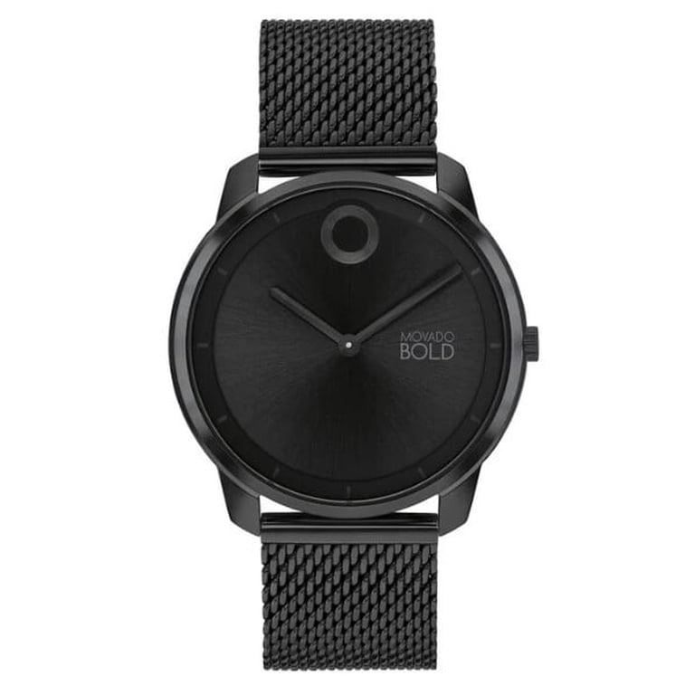 MOVADO BOLD 3601017 TREND ELEMENT BLACK DIAL BLACK STAINLESS