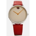 thumbnail image 1 of MOVADO BOLD 3640097 SANDY BEIGE DIAL RED LEATHER STRAP MENS WATCH, 1 of 6
