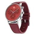 thumbnail image 1 of Movado Bold 3640102 Red Chronograph Dial Red Leather Strap 43mm Case Men's Watch, 1 of 3