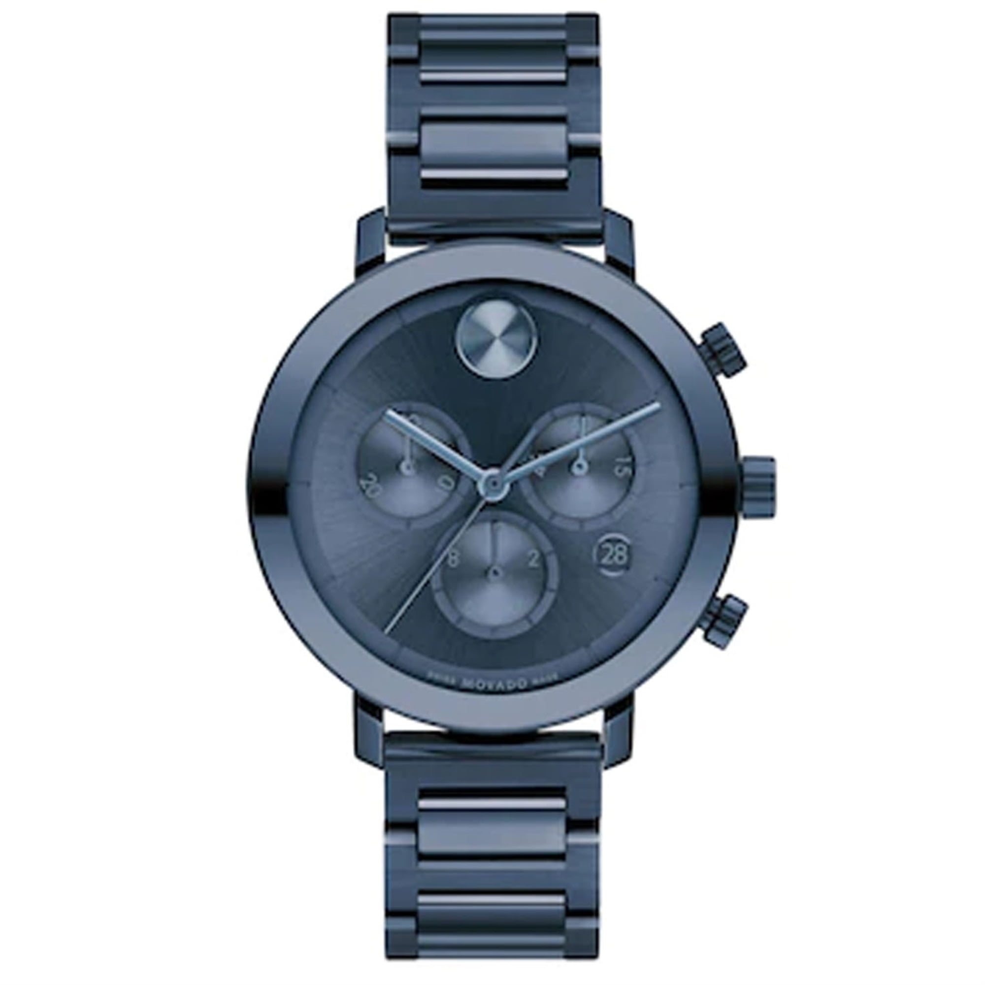 MOVADO Bold Evolution 38MM S-Steel Blue Dial Women's Watch 3600790