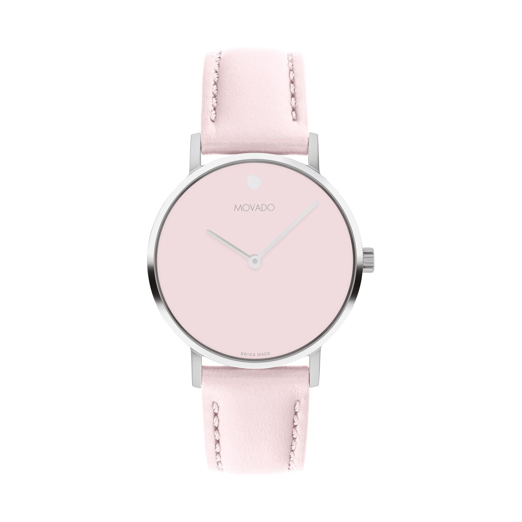 Movado Signature 0607832 Blush Dial & Blush Leather 40mm Band