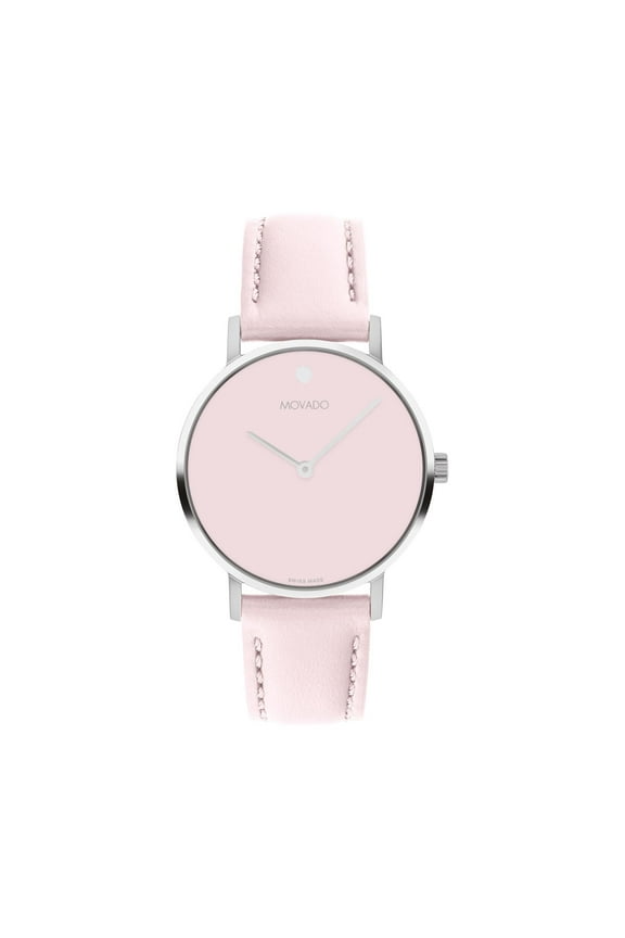 Signature 0607832 Blush Dial & Blush Leather 40mm Band Women's Watch