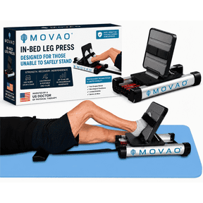 MOVAO Mini Portable Leg Press US Doctor Invented In-Bed Rehab Exerciser for People Unable to Safely Stand