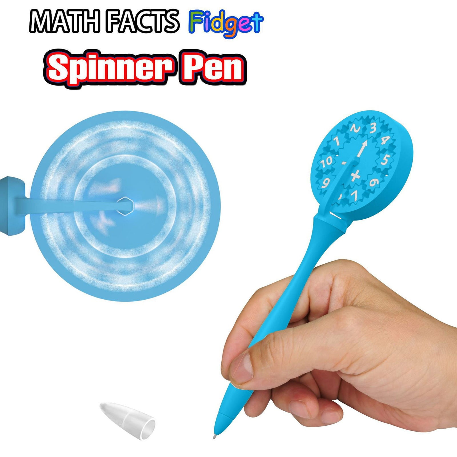 MOVAWAKY Digital Stress Pen | Novel Gear Operated Turning Toy ...