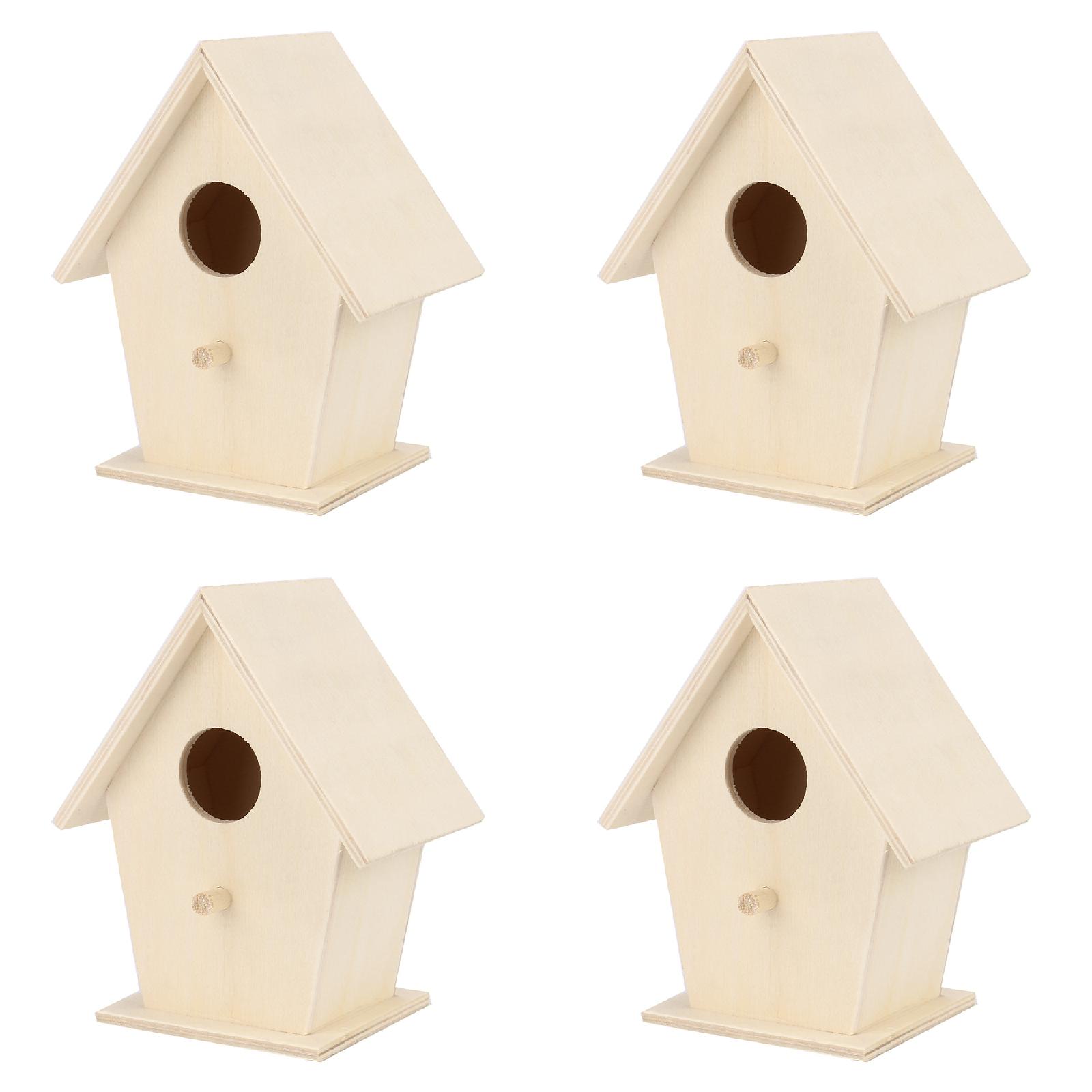 MOVAWAKY Dox Bird Bird Bird Bird Wooden 2PCS Jar Squirrel Feeder