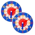 MOVAWAKY Montessori Wooden Clock For Children, Toys With Hours, Minutes