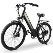 Movcan 26" Tires Adult Electric Bike, 750W Electric Commuter Bicycle, 48V 13Ah Removable Battery, 7 Speed Front Fork Suspension Mountain Bike UL2849