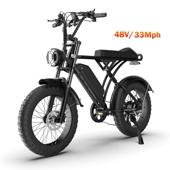 MOVCAN V20 Pro 1500W Moped Electric Bike for Adults,32mph Ebike&60Miles Range,48V 18.2ah, 20''Fat Tire Electric Bike,hydraulic disc brakes,off-Road E Mountain Bike UL2849