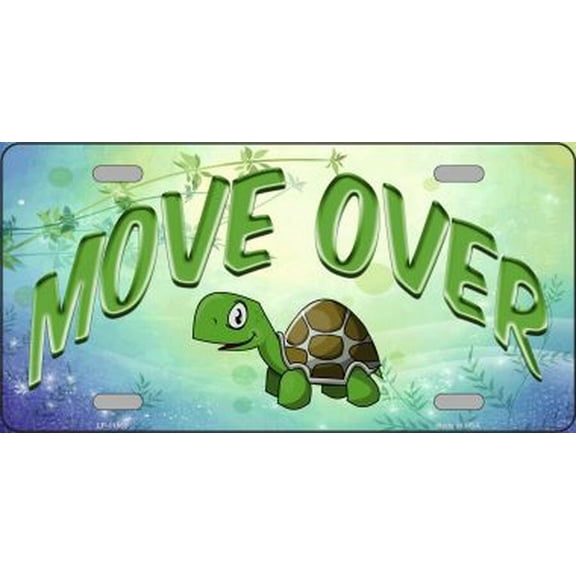 MOVE OVER turtle Vanity License Plate