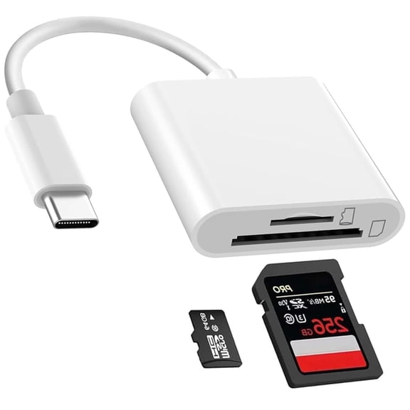 MOVESPEED Dual Slot USB-C SD Card Reader for iPhone MacBook