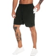 thumbnail image 1 of MOVEUP Men's 2 in 1 Workout Running Shorts 7" Gym Training Short with Liner Olive Green, 1 of 6