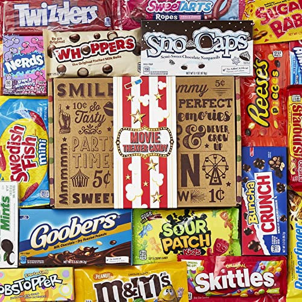 MOVIE THEATER CARE PACKAGE FAMILY MOVIE NIGHT CANDIES GIFT BOX Fun