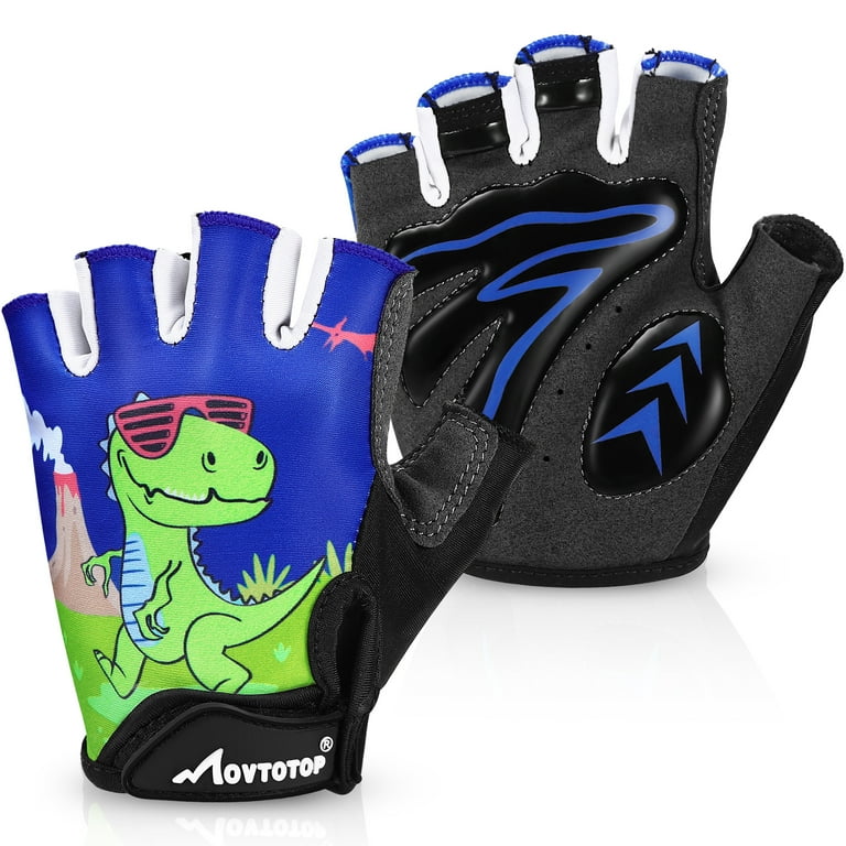 Children's fingerless cycling gloves hotsell
