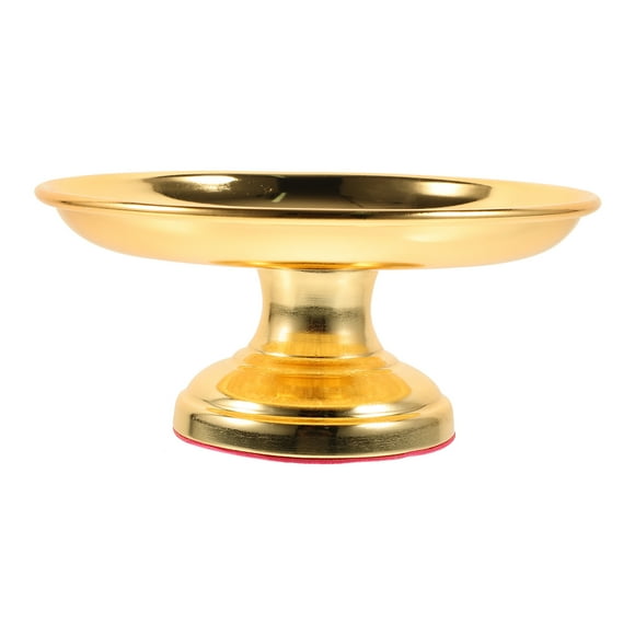 GAXIRE Buddhist Offering Plate for Golden Acrylic 1Pc 5.9X5.9in