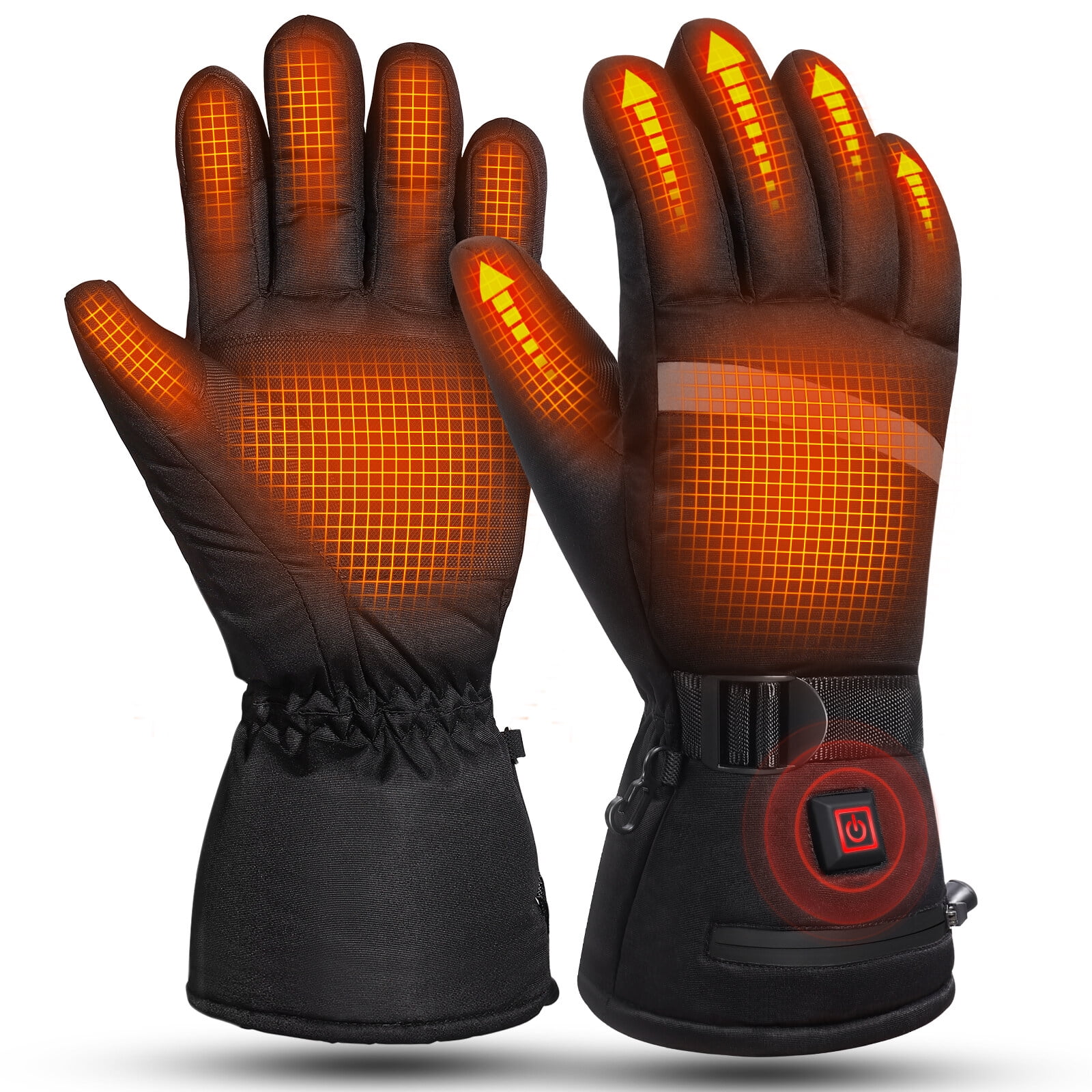 MOVTOTOP 3 Levels Batteryoperated Heated Gloves Winter Hand Finger