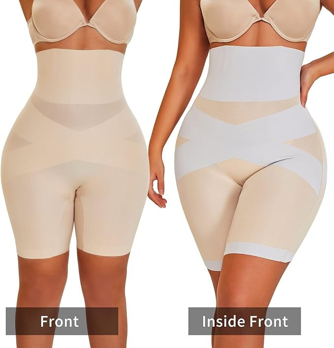 Shapermint Control All-Day Boned High-Waisted Shorts Pants Womens Body  Shaper US