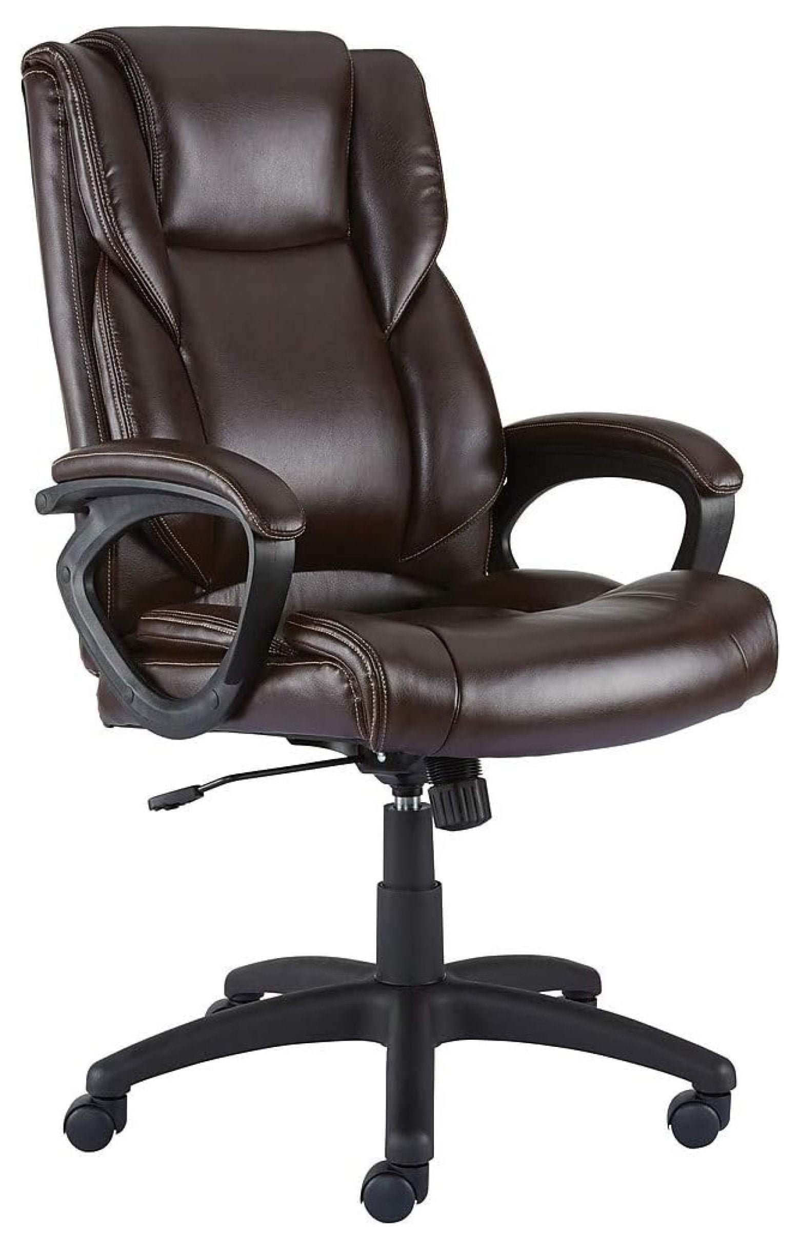 Brosna Luxura Brown Faux Leather Mid-Back Executive Chair