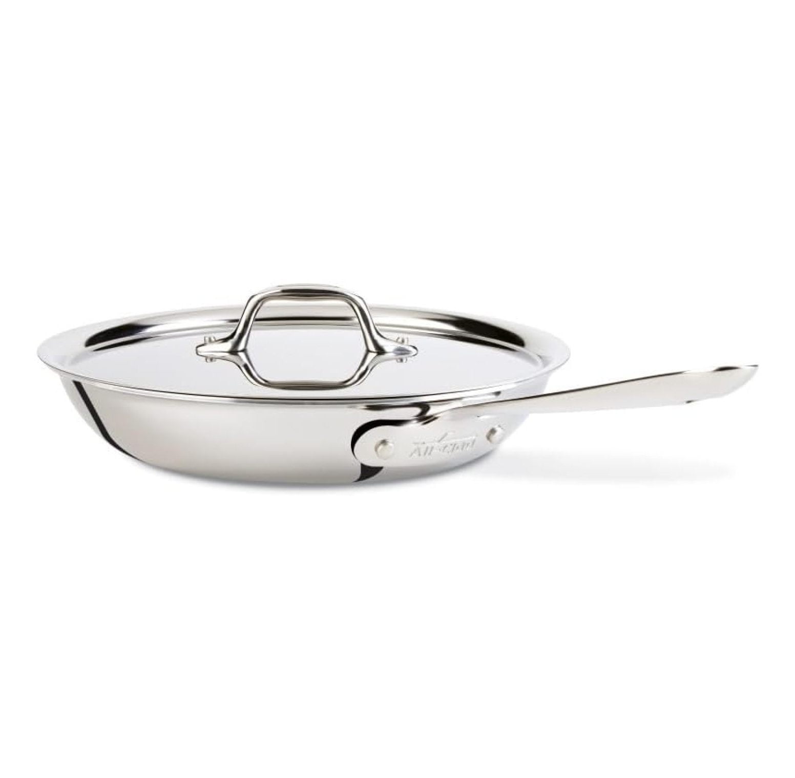 10-Inch Stainless Steel Non-Stick Fry Pan with Lid