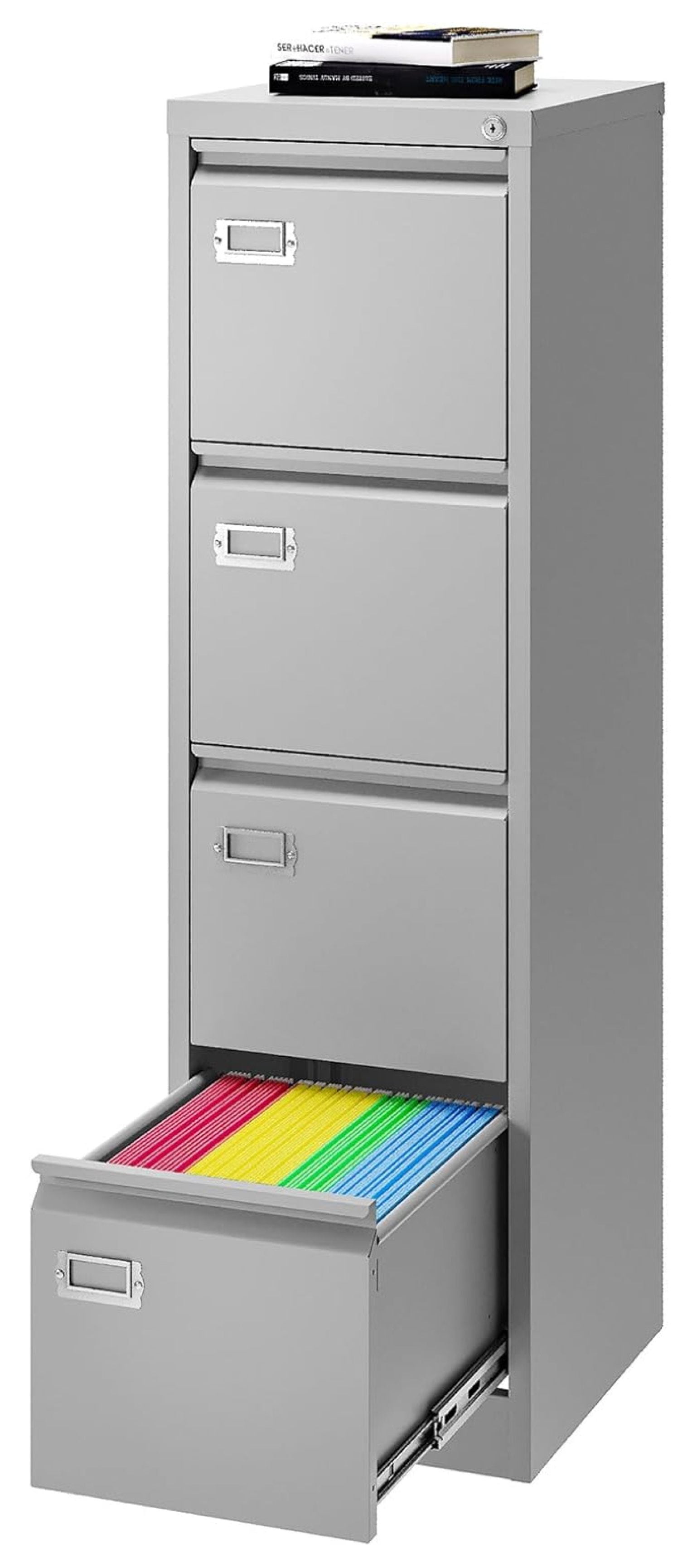 MOWENTA 4 Drawer File Metal Filing with Lock,18" Deep