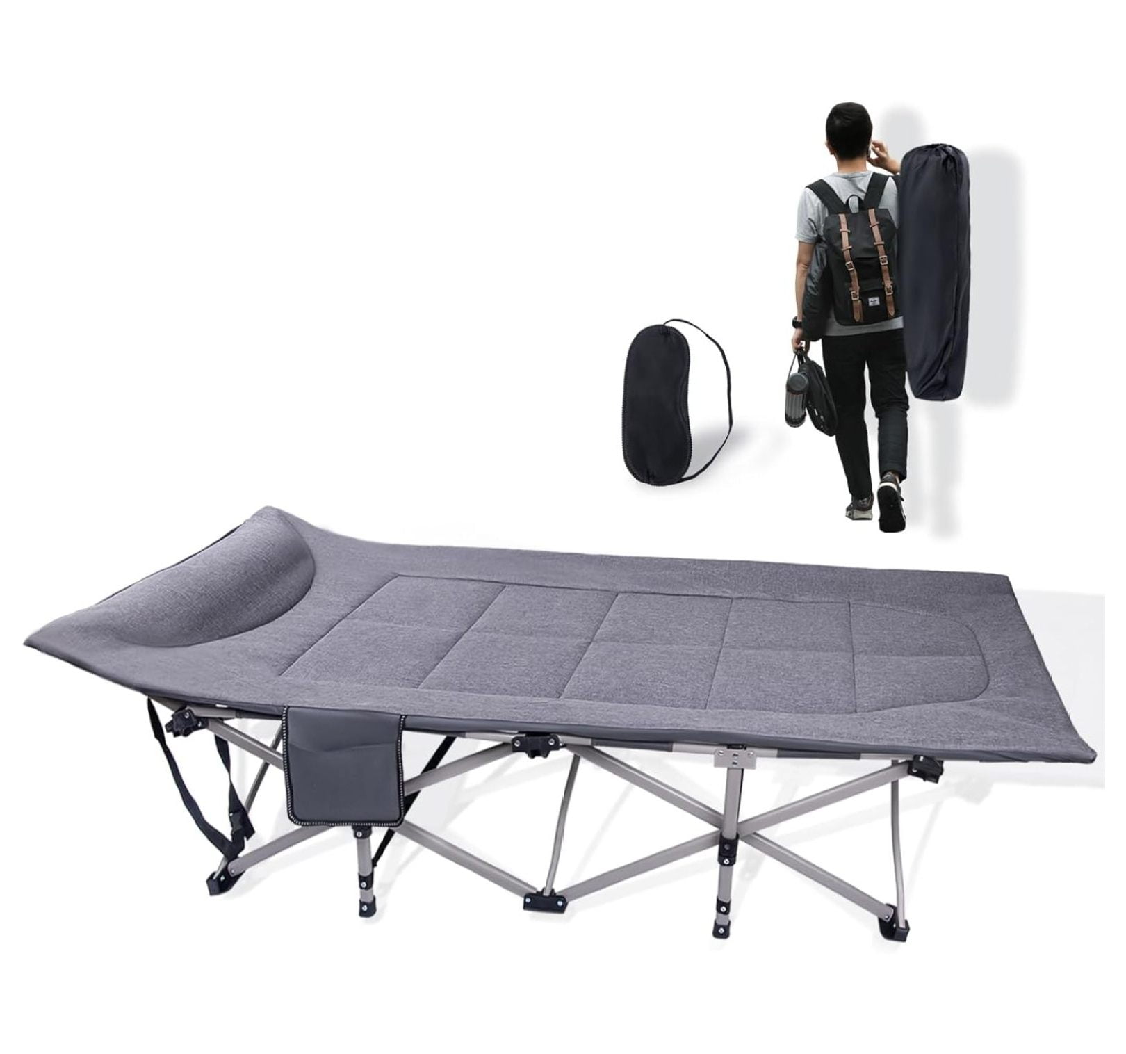 MOWENTA Camping Cots for Adults, Folding Camping Cot, Portable Cots for