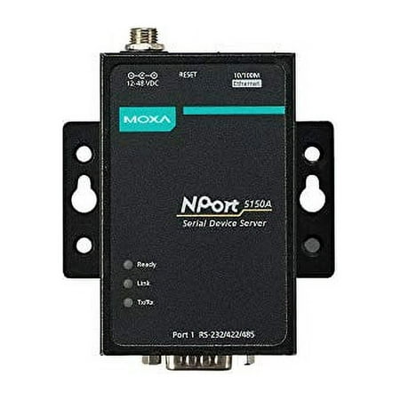 MOXA NPort 5150A - 1 Port RS-232/422/485 Serial Device Server, 0 to 60C Operating Temperature