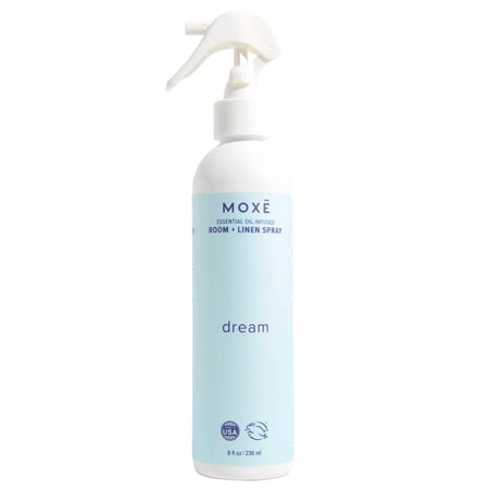 MOXE Dream Lavender Essential Oil Air Freshener Room and Linen Spray for Sleep and Relaxation 8 oz