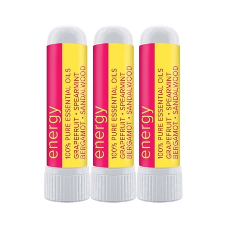 MOXE Nasal Stick Inhaler Energy Blend with Citrus Scent 3 Pack