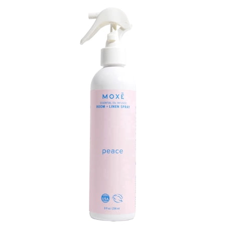MOXE Essential Oils Peace Room Spray Aromatherapy Lime Mandarin Bergamot Linen Spray Air Freshener 8 oz