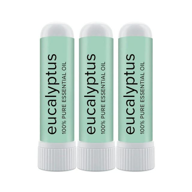 MOXE Eucalyptus Nasal Sticks Essential Oil Aromatherapy For Sinus and Congestion Relief 3 Pack