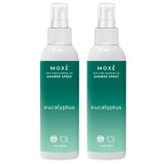 MOXE Eucalyptus Shower Spray Essential Oils Shower Mist for Sinus Relief and Relaxation 4 oz 2 Pk