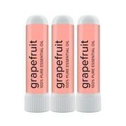 MOXE Grapefruit Nasal Sticks Essential Oils Aromatherapy For Energy, Mood, Focus 3 Pack