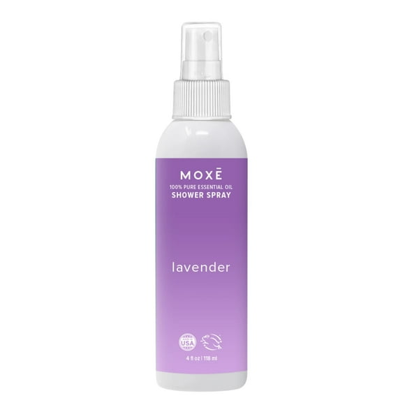 MOXE Lavender Shower Spray Aromatherapy Essential Oils Shower Mist for Relaxation 4 oz