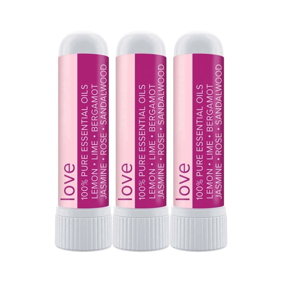 MOXE Nasal Stick Inhaler Love Blend with Floral Scented Blend 3 Pack