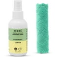 thumbnail image 1 of MOXE Yoga Mat Cleaning Spray Rosemary and Lemon Essential Oils with Microfiber Towel 4 oz Bottle, 1 of 6