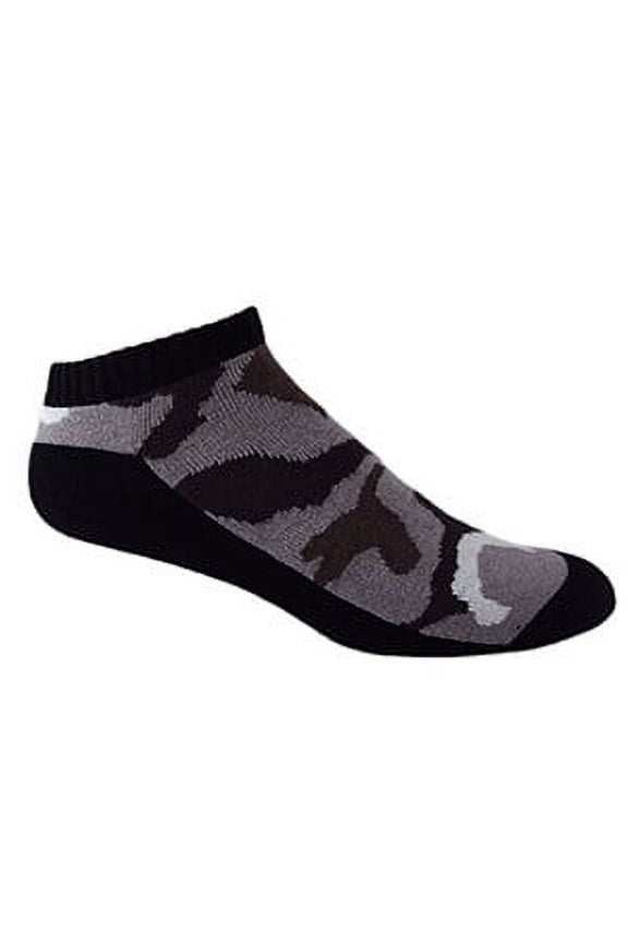 Black with Brown CAMMO Ammo Tactical No-Show Performance Socks