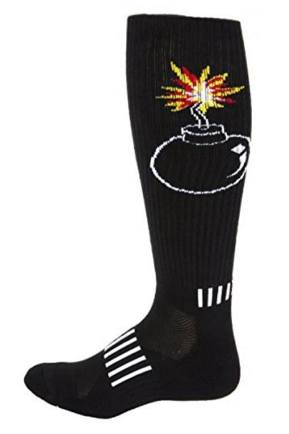 THE Bomb in Black Knee-High Deadlift Socks